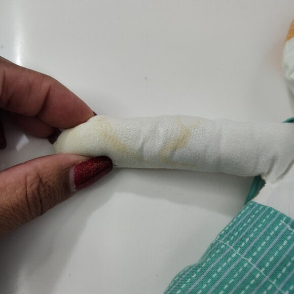 Unbranded Sleeping Rabbit Calico Rabbit Stuffed Animal Soft Toy Easter FLAW - Picture 5 of 8